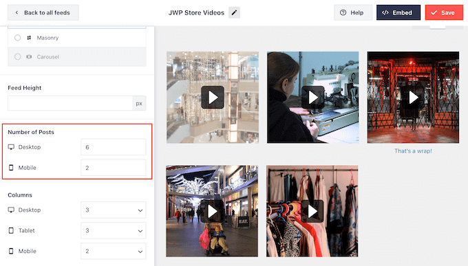 Creating a mobile-responsive Facebook video feed
