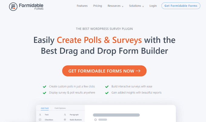 Formidable Forms Survey and Polls
