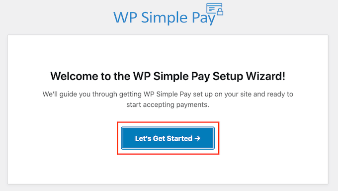Мастер настройки WP Simple Pay