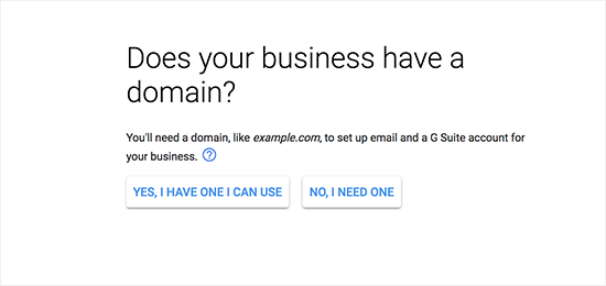 Choose a domain name