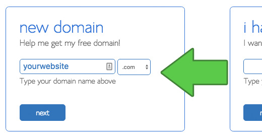 Choose domain name for your website