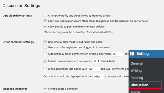 facebook auto comment settings