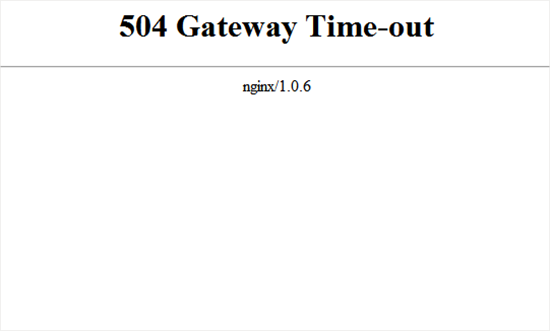 Http gateway timeout 1с ошибка при работе с ресурсом