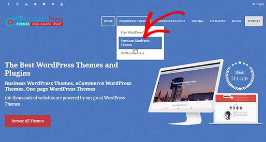 AccessPress Themes website