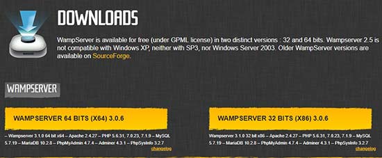 Download wampserver