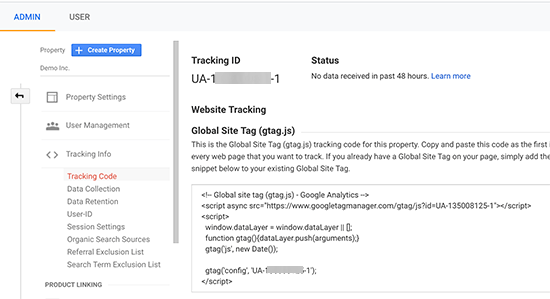 Google Analytics Tracking Code