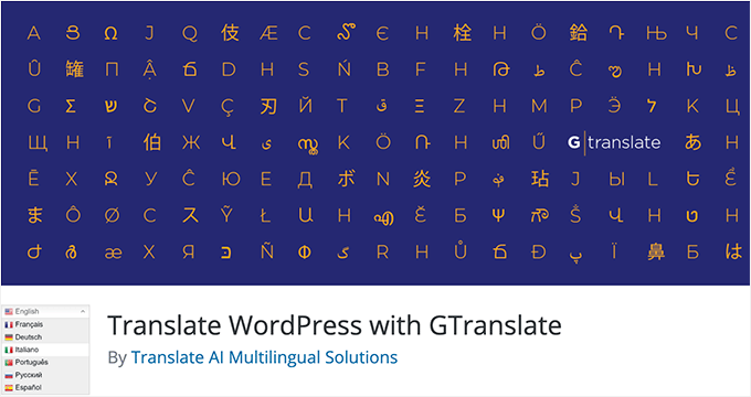 Traduci WordPress con GTranslate