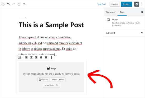 Image Block Added In WordPress