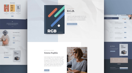 Divi Theme Author Layout