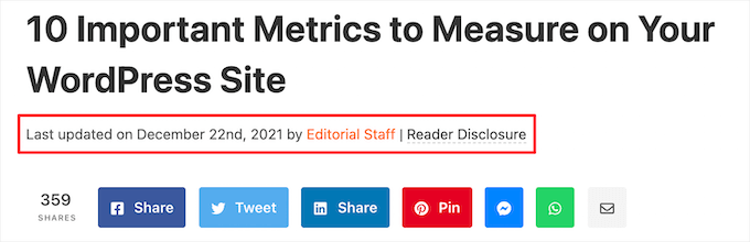 Example blog post metadata