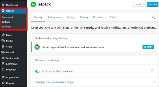 Jetpack-Funktionen im selbst gehosteten WordPress-Blog