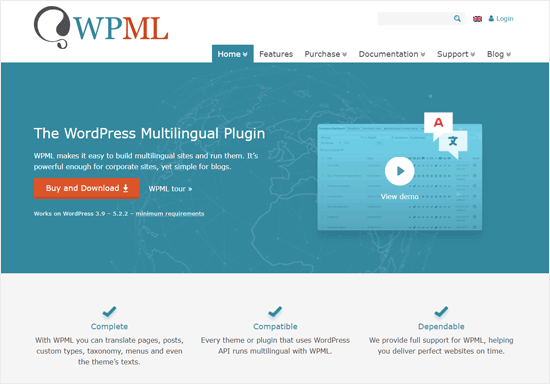 WPML Лучший многоязычный плагин WordPress и компания