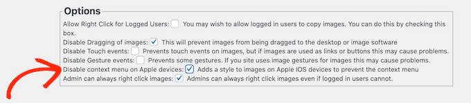 How to disable the Apple context menu on your WordPress blog site or site