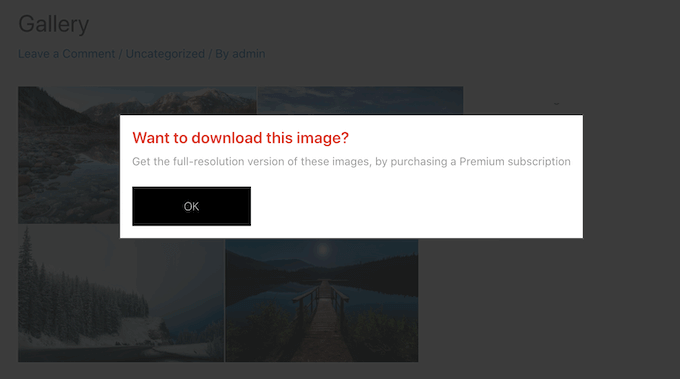 Revealing a popup on right-click