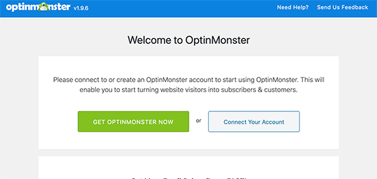 Подключите OptinMonster к вашему сайту