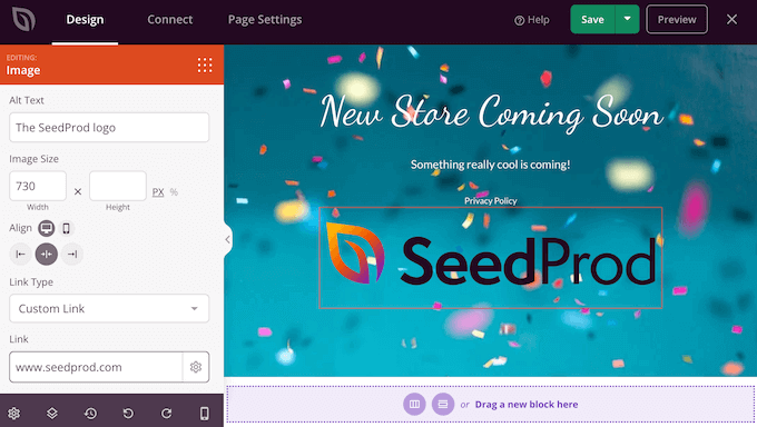 The SeedProd page builder plugin