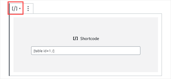 Adding Shortcode Block Wordpress