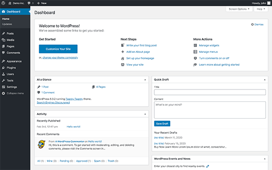 Wp Dashboard