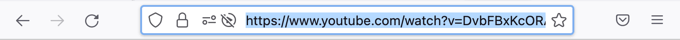 Получите URL-адрес выбранного вами видео YouTube