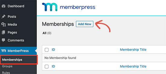 Add new membership