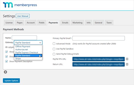 Memberpress Payment Gateways