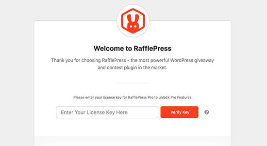 Rafflepress Licensekey