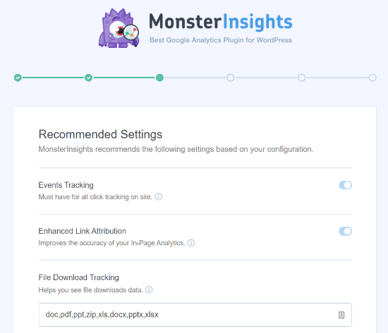 Recommended Settings In MonsterInsights 1