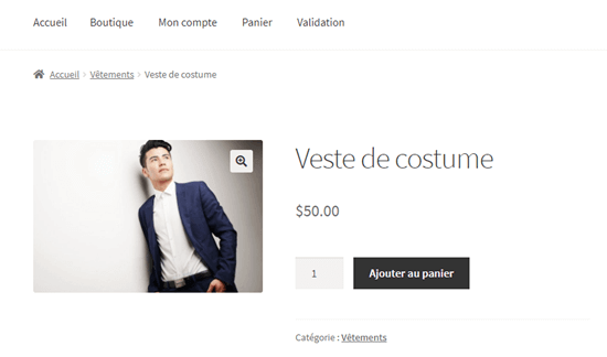 Viewing the translated page on your WooCommerce site