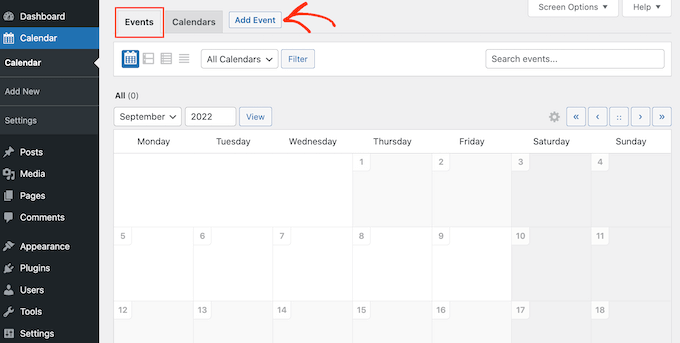 Добавление событий в календарь вашего блога WordPress