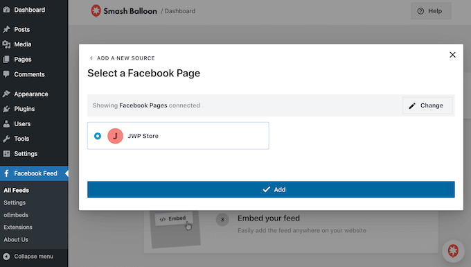 How to embed albums from a Facebook page or group