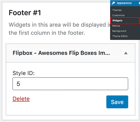 Add flipbox widget