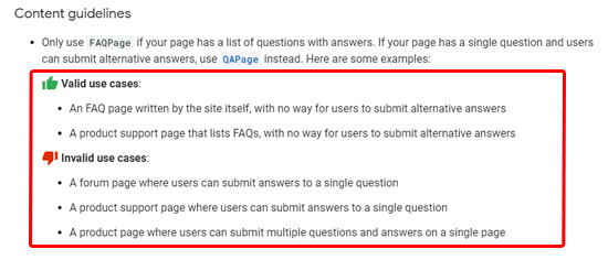 Рекомендации по содержанию схемы FAQ
