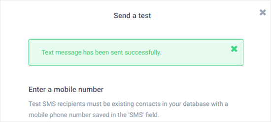 Sendinblue Test Successfully Sent