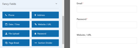 Add a website field to your registration form