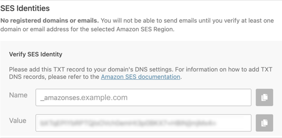 Verify Domain TXT Record