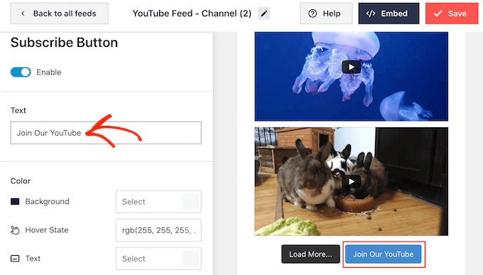 Adding custom messaging to your YouTube channel feed