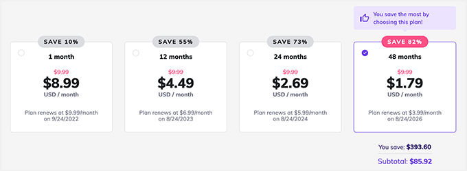 Hostinger pricing plans and payment options