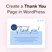 How to create a Thank You page in WordPress