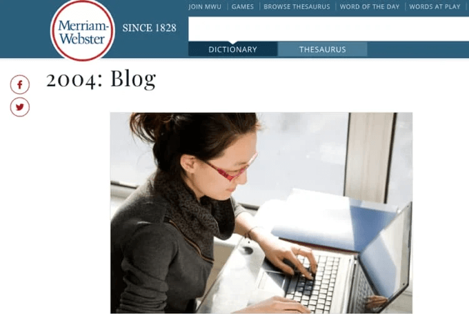 'Blog' Was the Word of the Year in 2004'Blog' Was the Word of the Year in 2004