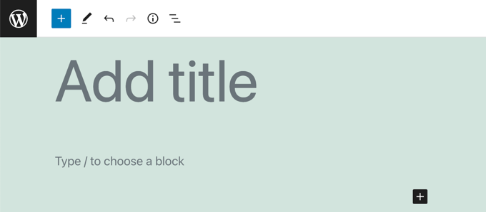 WordPress Blok Düzenleyicide Boş Gönderi