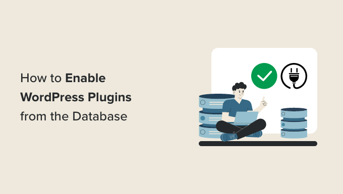 enable or activate plugins from the WordPress database