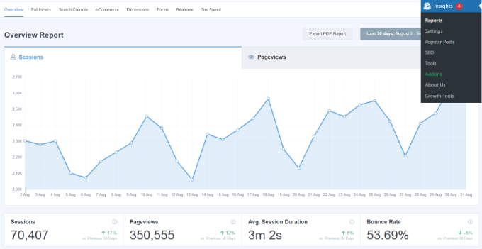 The MonsterInsights Google Analytics plugin for WordPress The MonsterInsights Google Analytics plugin for WordPress